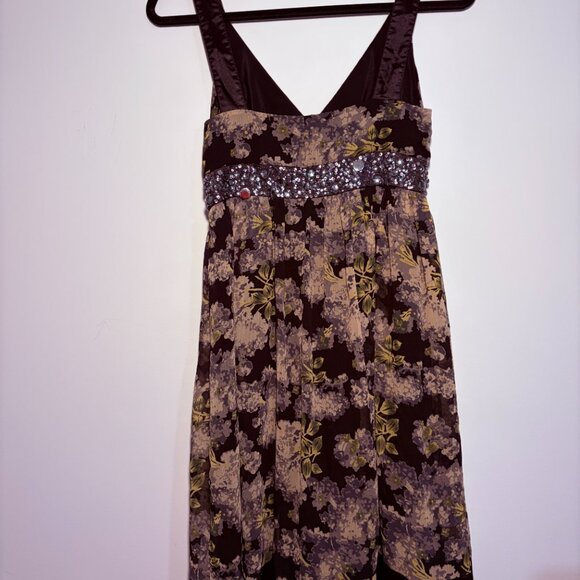 Vertigo Paris Floral Beaded Empire Waist Dress XS - Picture 5 of 8